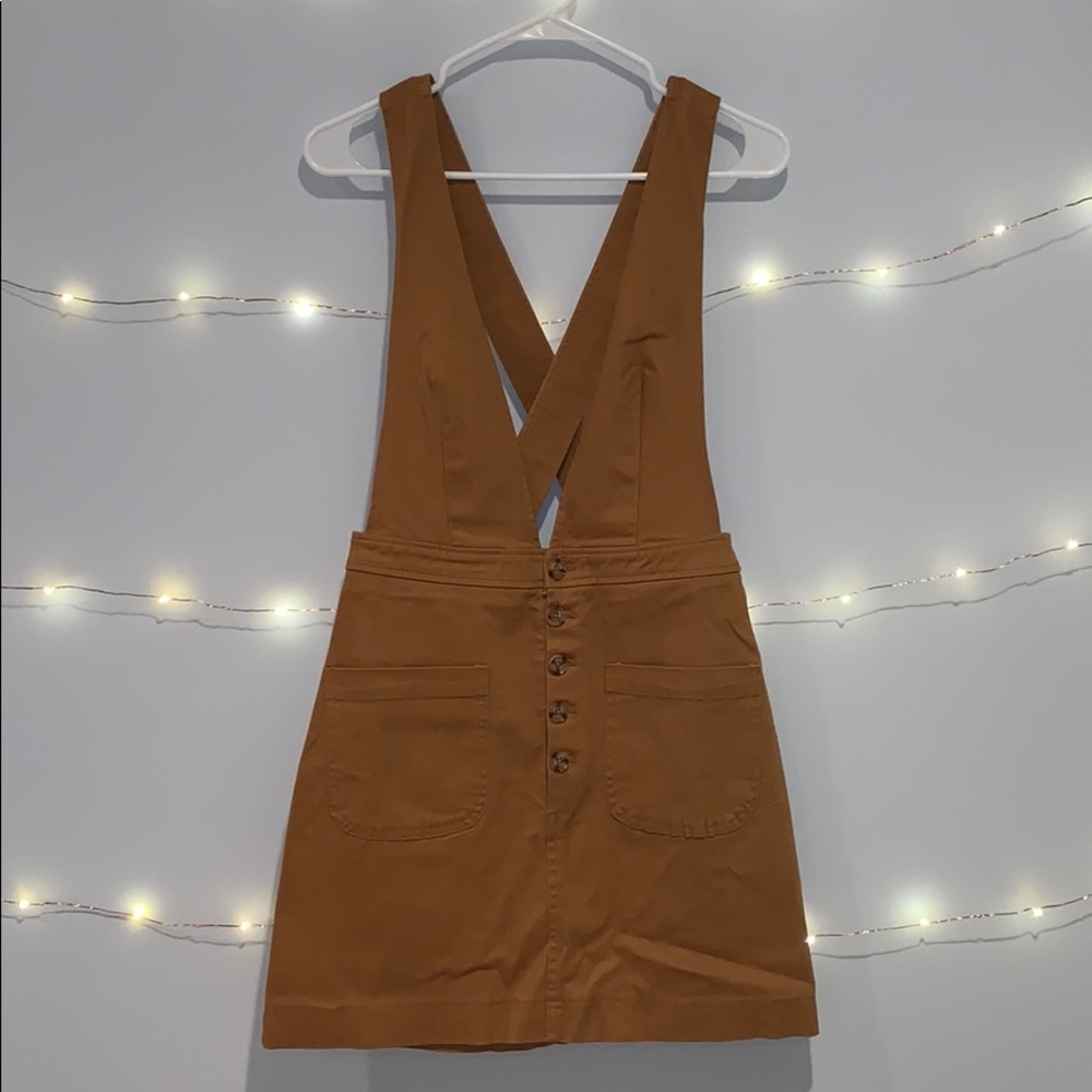 NWT Forever21 Button Front Overall Dress
